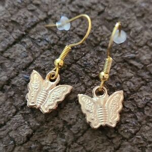Gold Butterfly Earrings
